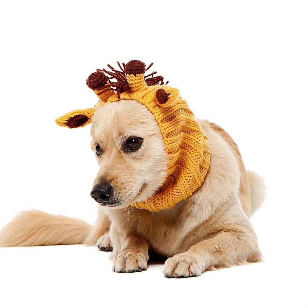 NEW ZOO SNOODS giraffe snood in yellow